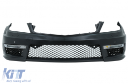 Paraurti per Mercedes W204 12+ C63 Facelift Look Griglia GT-R Look-image-6046577