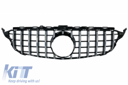 Paraurti per Mercedes W205 S205 C205 A205 14-18 GTR Look Grille senza 360 Camera-image-6064539