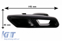 Paraurti per Mercedes W212 E Facelift 13-16 E63 Look Marmitta Scarico-image-6039840