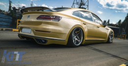 Paraurti per VW Arteon 2017-2020 R-Line Look Minigonne laterali Estensioni Spoiler tronco-image-6075645