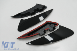 Paraurti posteriore Flaps Flics Pinne laterali per Mercedes CLA X118 C118 19+ Nero 45S Look-image-6070518