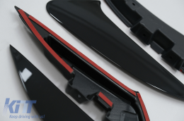 Paraurti posteriore Flaps Flics Pinne laterali per Mercedes CLA X118 C118 19+ Nero 45S Look-image-6070519