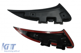 Paraurti posteriore Flaps Flics Pinne laterali per Mercedes CLA X118 C118 19+ Nero 45S Look-image-6070520