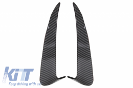 Paraurti posteriore Flaps Flics Side Pins per Mercedes C W205 14-20 Carbon Film-image-6046205