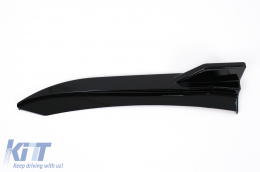 Paraurti posteriore Flaps Side Fins Flics per BMW Serie 3 F30 F31 11-19 nero lucido-image-6100496