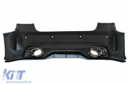 Paraurti posteriore per Audi A3 8V Sedan Pre Facelift 2012-2016 RS Look Marmitta Punte-image-6085077