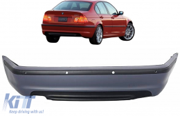 Paraurti posteriore per BMW Serie 3 E46 4D Berlina 1998-2004 M-Technik Look Fori PDC-image-6054836