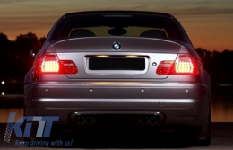 Paraurti Posteriore per BMW Serie 3 E46 Berlina 4D 98-05 Diffusore M3 CSL Look-image-55740