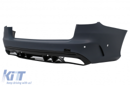 Paraurti posteriore per Mercedes Classe C S205 T-Modell Touring 2014-2020 C63 Look-image-6061035