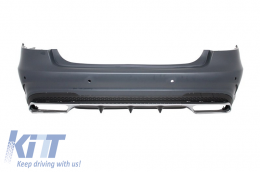 Paraurti Posteriore per Mercedes W212 Facelift 13+ Scarico Suggerimenti E63 Look-image-6050788