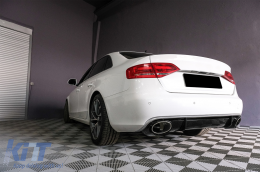 Paraurti Posteriore Valance Diffuser & Exhaust Tips Audi A4 B8 B8.5 Limousine Avant Facelift (2012-2015) RS4 Design--image-6083853