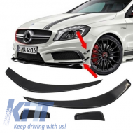 Paraurti Splitter Alette Aero per Mercedes W176 Classe A 08 / 12-15 A45 Look-image-6018252