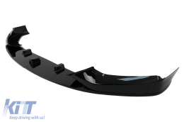 Paraurti Spoiler Labbro per BMW Serie 5 G30 Limousine G31 Touring 17-19 M Sport Design Nero lucido-image-6100947