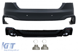 Paraurti Suggerimenti di scarico per Audi A5 F5 Facelift 2020+ Diffusore Racing Look-image-6098921