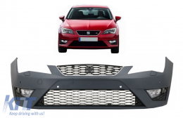 Pare-choc Avant pour Seat Leon 5F 13-10.16 FR Look Supports PDC Feux Brouillard-image-6085021