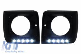 Pare-choc Couvertures de Phares LED DRL Pour Mercedes W463 Classe G 89+ G65 Look-image-6031148