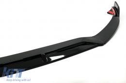 Pare-choc Lèvre Spoiler pour Mercedes Classe A W177 V177 2018-2022 Noir Brillant-image-6099819