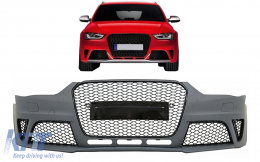 Pare-chocs avant pour AUDI A4 B8 Facelift 2012-2015 Grilles RS4 Design--image-6100657