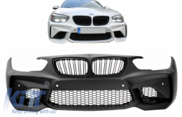 Pare-chocs avant pour BMW Série 1 F20 F21 LCI 15-06.19 Grilles Design M2-image-6048195