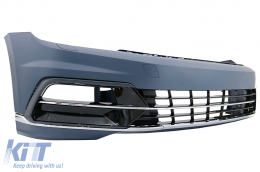 Pare-chocs avant pour VW Passat B8 3G 15-18 Calandre Grilles Design R-Line-image-6040582