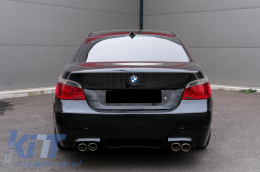 Pare-chocs pour BMW 5 E60 03-07 M5 Look PDC Diffuseur d'air double sortie-image-5991634