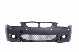 Pare-chocs pour BMW 5 E60 2003-2007 M5 Look Grilles Double bande Noir brillant-image-6019419