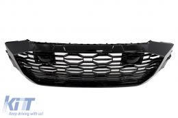 Parrilla Delantera Central para Audi Q8 2018+ Sport Design Negro brillante-image-6092166