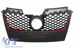 Parts Grilles suitable for Front Bumper GTI Design VW Golf 5 V MK5 (2003-2007)-image-6040444