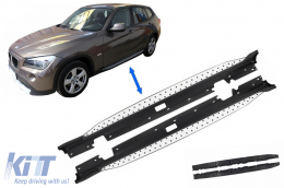 Pedane Laterali per BMW X1 E84 2009-2014 Paio Gradini Running Boards-image-6099802