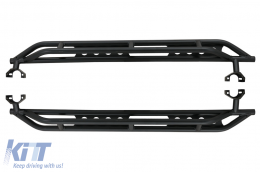 Pedane Nerf Bars per Jeep Wrangler Rubicon JK 2007-2017 4 porte Iron-image-6079028