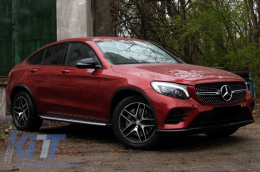 Pedane Passi laterali per Mercedes Classe GLC X253 2015+ GLC Coupé C253 2016+-image-6090561