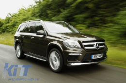 Pedane per Mercedes GL X166 12-15 GLS Facelift 16-18 Passi Laterali-image-6053473