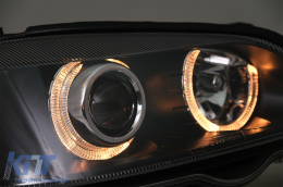 Phares Angeleyes Opel Astra G Angel Eyes 98-04 Halo Rims Lamps Headlights Noir--image-59764