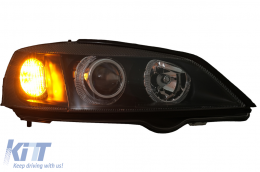 Phares Angeleyes Opel Astra G Angel Eyes 98-04 Halo Rims Lamps Headlights Noir--image-6083908