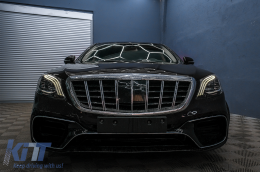 Phares Full LED pour MERCEDES Classe S W222 Maybach X222 13-17 Look Facelift-image-6090178