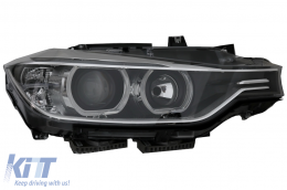 Phares LED Angel Eyes pour BMW Série 3 F30 F31 11-15 Projecteur Xenon Look--image-6038571