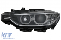 Phares LED Angel Eyes pour BMW Série 3 F30 F31 11-15 Projecteur Xenon Look--image-6038572