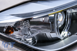 Phares LED Angel Eyes pour BMW Série 3 F30 F31 11-15 Projecteur Xenon Look--image-6078305