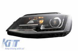 Phares LED DRL VW Jetta Mk6 VI (2011-2017) Conception d'origine Bi-Xenon GTI-image-6040574