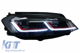 Phares LED Feux pour VW Golf 7.5 VII 17+ GTI Look Signal Dynamique Séquentiel --image-6042143