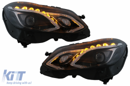 Phares xénon LED pour Mercedes Classe E W212 09-12 Facelift Design-image-6100110