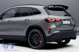 Posteriore lembi flics Pinne laterali per Mercedes GLA SUV H247 20+ Sport Line Nero lucido-image-6085064