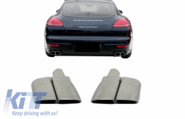 Punte marmitta scarico adatte per Porsche Panamera 970 (2010-2016) Conversione a GTS 4S Design--image-6041626