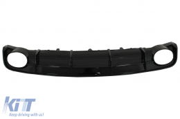 Punte Scarico diffusore paraurti per Audi A6 4G Facelift 15-18 griglia RS6 Look-image-6055638