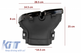 Punte silenziatore scarico per Mercedes W213 16+ E63 Look GLC SUV X253 Coupé C253 15-17-image-6054482