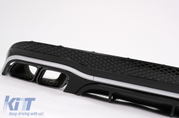 Rear Bumper Air Diffuser suitable for Mercedes E-Class C207 Coupe A207 Cabriolet Facelift (2013-2017) E63 Design-image-6101142