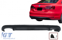 Rear Bumper Air Diffuser suitable for VW Jetta Mk6 VI (2011-2014) GLI Design-image-6086286