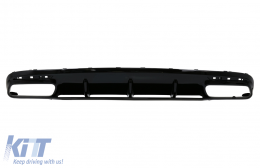 Rear Bumper Air Diffuser with Black Muffler Tips suitable for Mercedes S-Class C217 Coupe (2014-2020) S63 Facelift Design-image-6073344