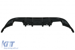 Rear Bumper Air Diffuser with Front Bumper Lip Extension Spoiler suitable for VW Golf 7.5 (2017-2019) R Look Piano Black-image-6075765