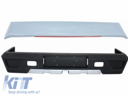 Rear Bumper and Roof Spoiler LED LightBar suitable for Mercedes G-Class W463 (1989-2018) G63 G65 Design - COCBMBW463AMGRS